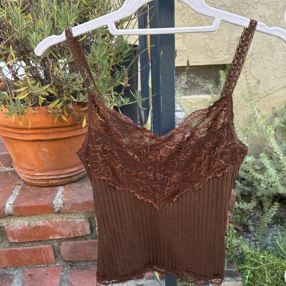 Cropped Brown Tank size S